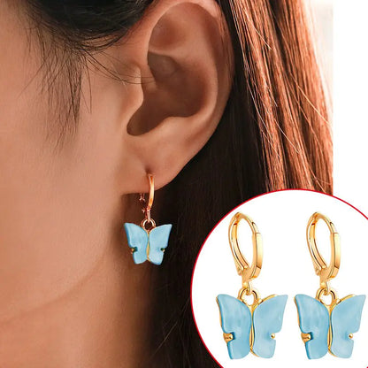 New Fashion Small Butterfly Drop Earrings For Women