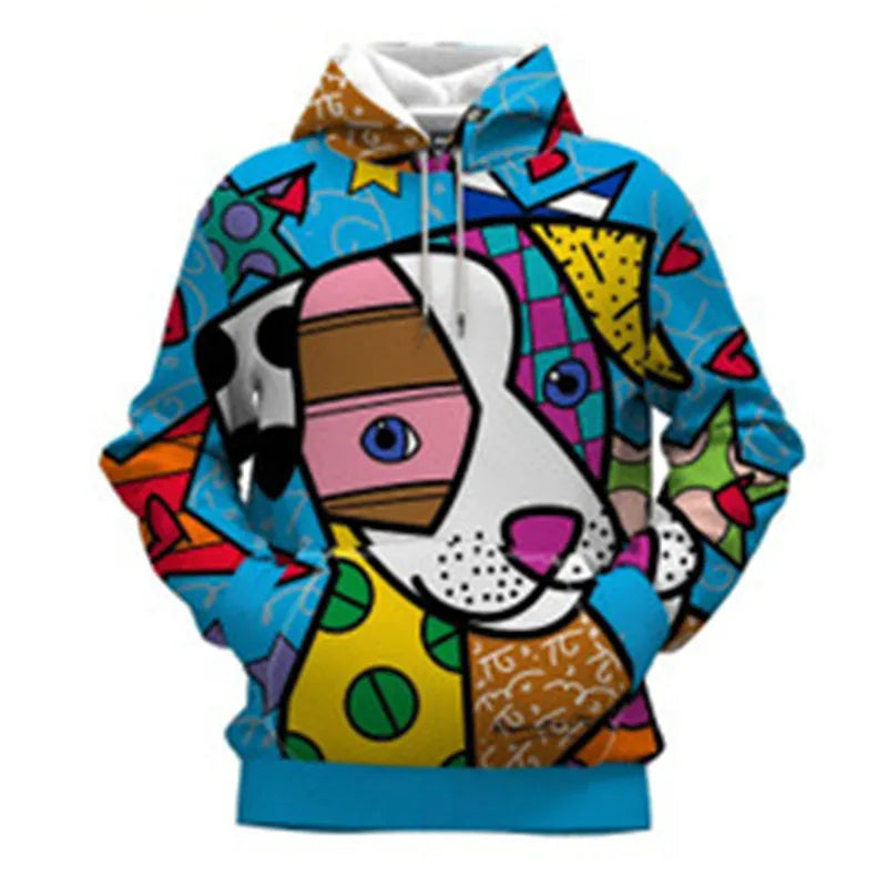 New Loose Large Size Cross-Border Wholesale Digital Printing Hooded Jacket