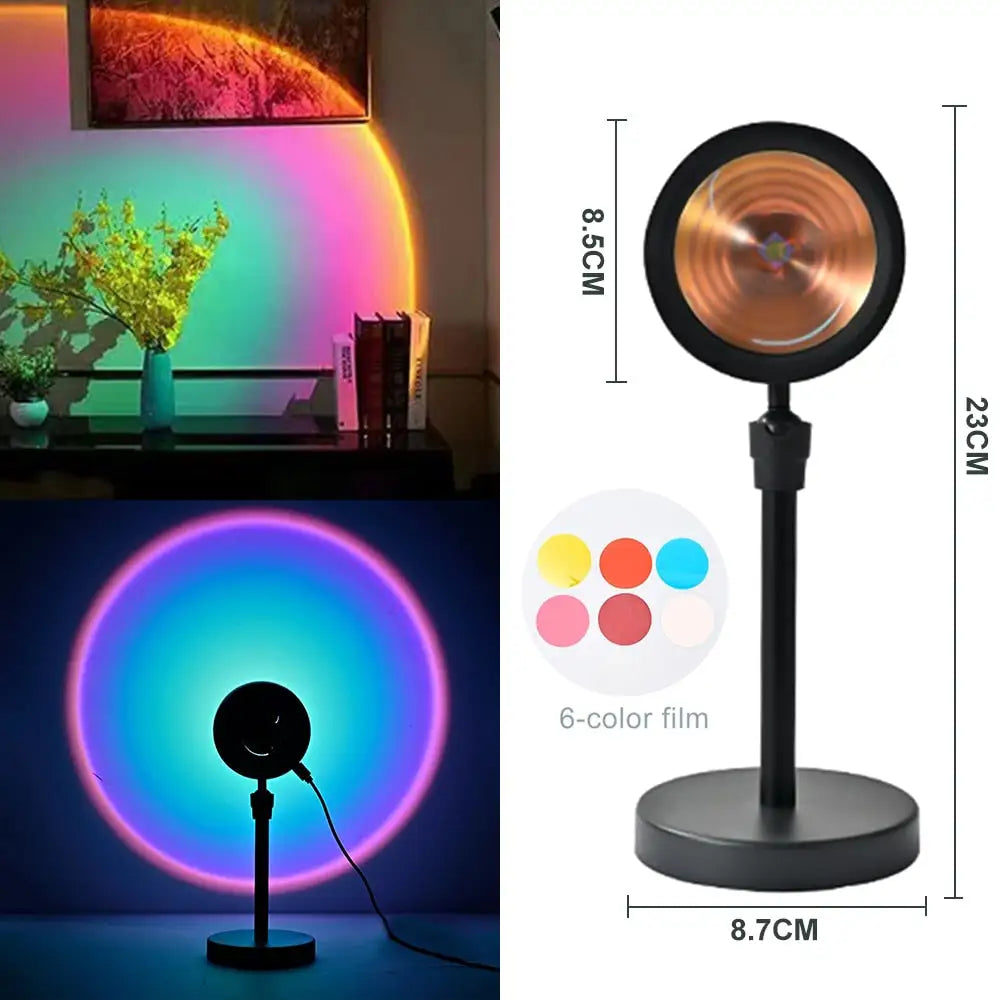 Sunset-Inspired LED Lamp