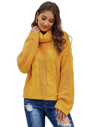 High Neck Women's Sweater