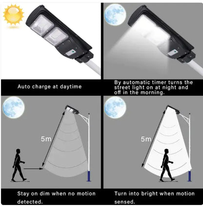 Solar Powered Sensor Outdoor Street light