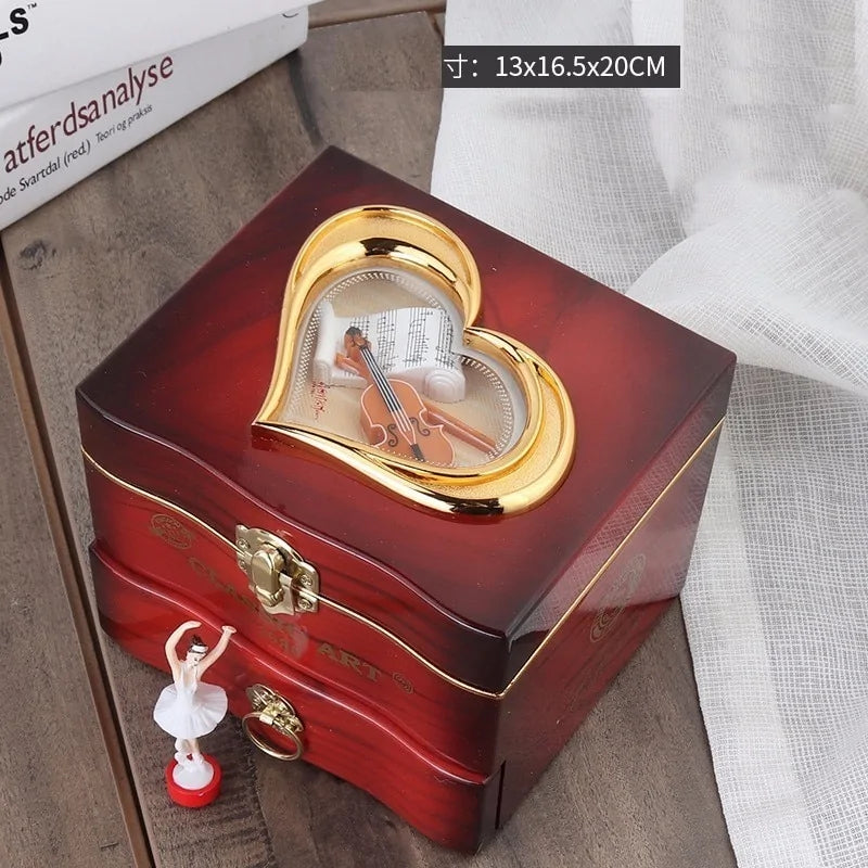 Classic Rotating Dancer Ballerina Piano Music Box