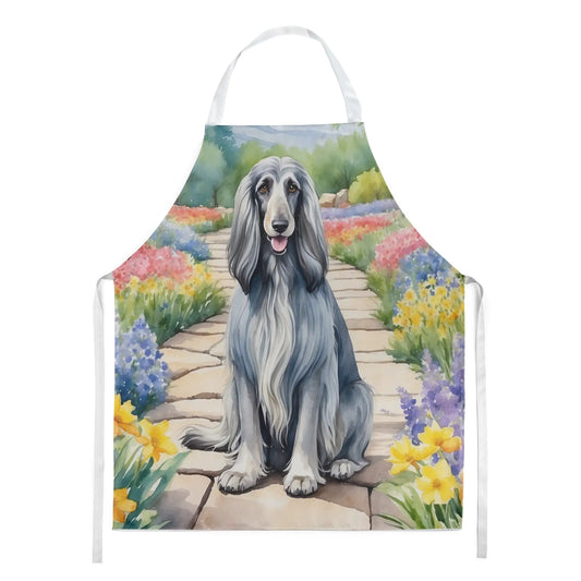 Afghan Hound Spring Garden Apron