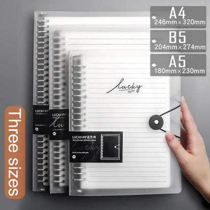 Transparent Binder Notebook