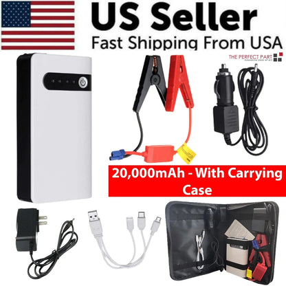 20000mAh Car Jump Starter Booster Jumper Box Power Bank Battery Charger Portable