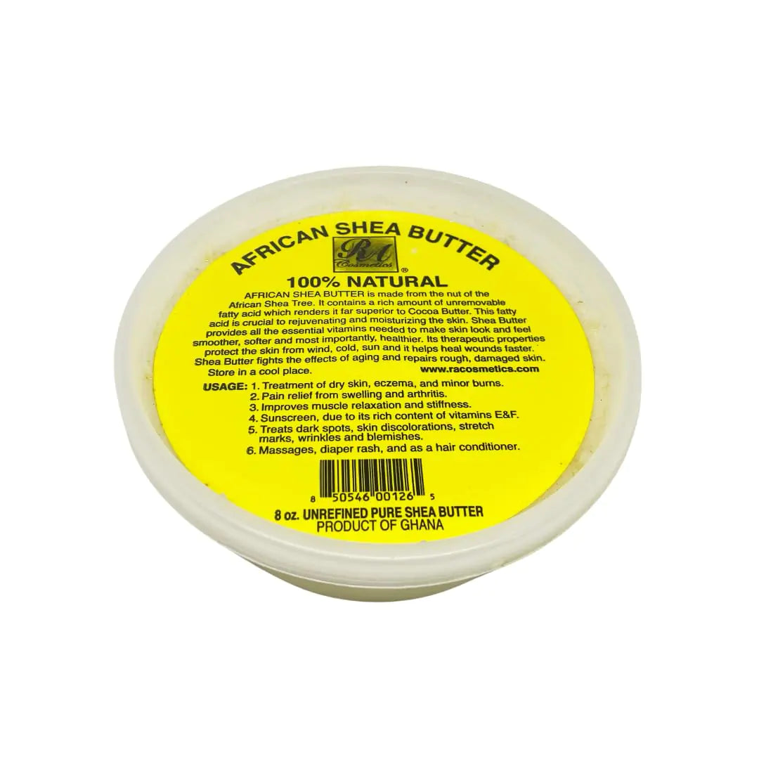 REAL African Shea Butter Pure Raw Unrefined From Ghana"IVORY" 8oz. CONTAINER 8 Ounce (Pack of 1)