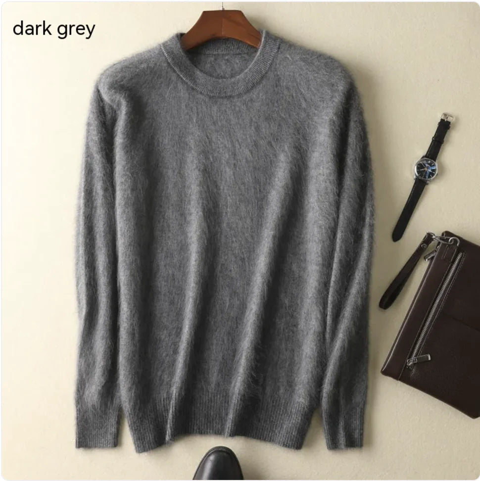 Thick Cashmere Round Neck Sweater