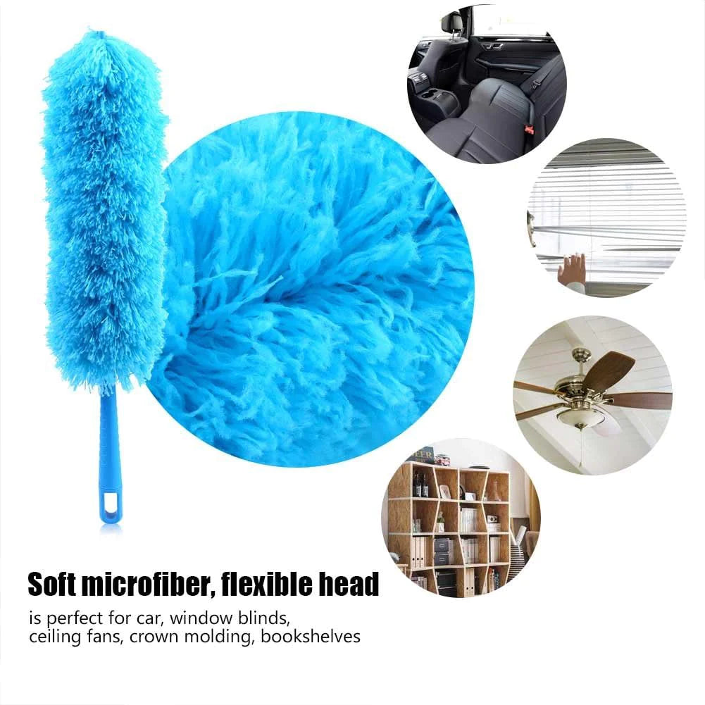 Microfiber Duster Cleaning Brush Dust Cleaner Bendable Handle Soft Ceiling Fan