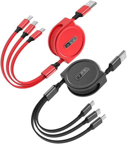 3 in 1 Retractable USB Cable