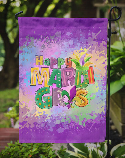 Happy Mardi Gras Garden Flag