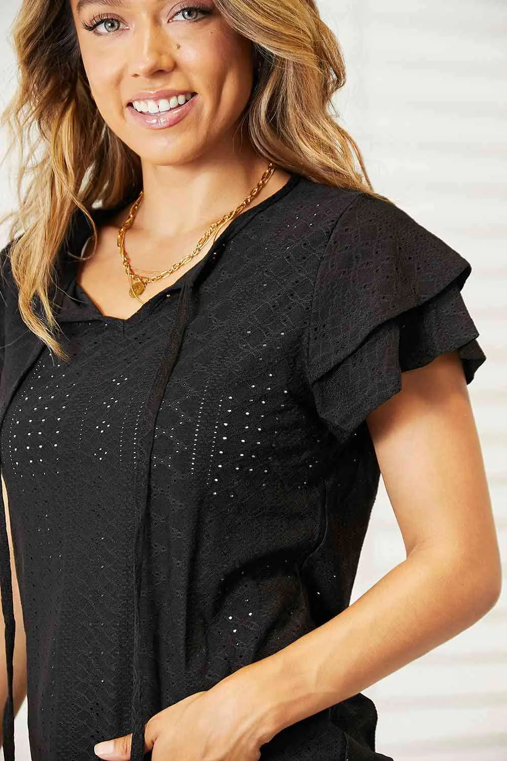 Flutter Sleeve Top-