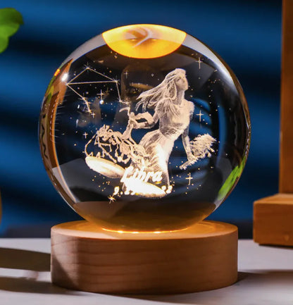 3D Constellation Crystal Night Light