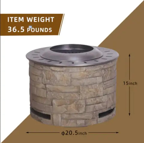 Stackstone Look Smokeless Firepit With Wood PelletTwigWood As The Fuel