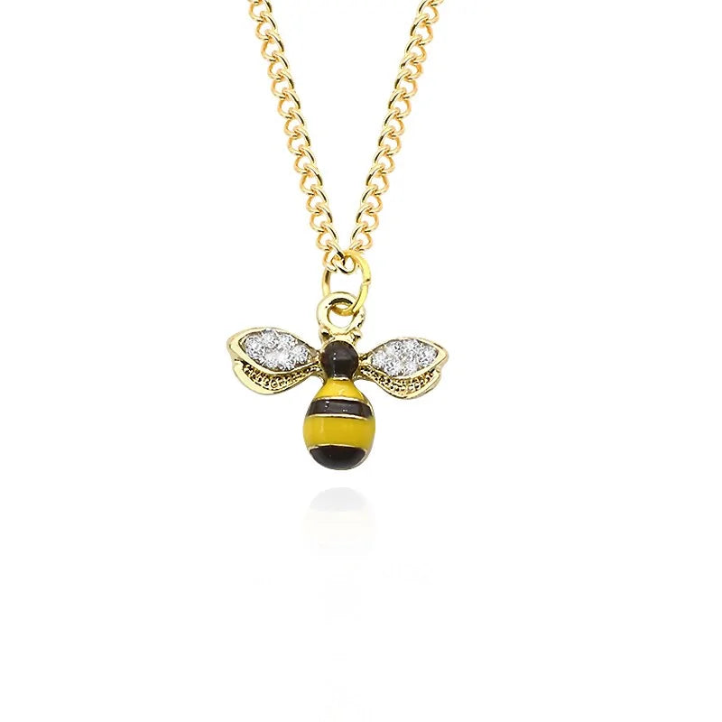 Alternate Bee Pendant With Wings