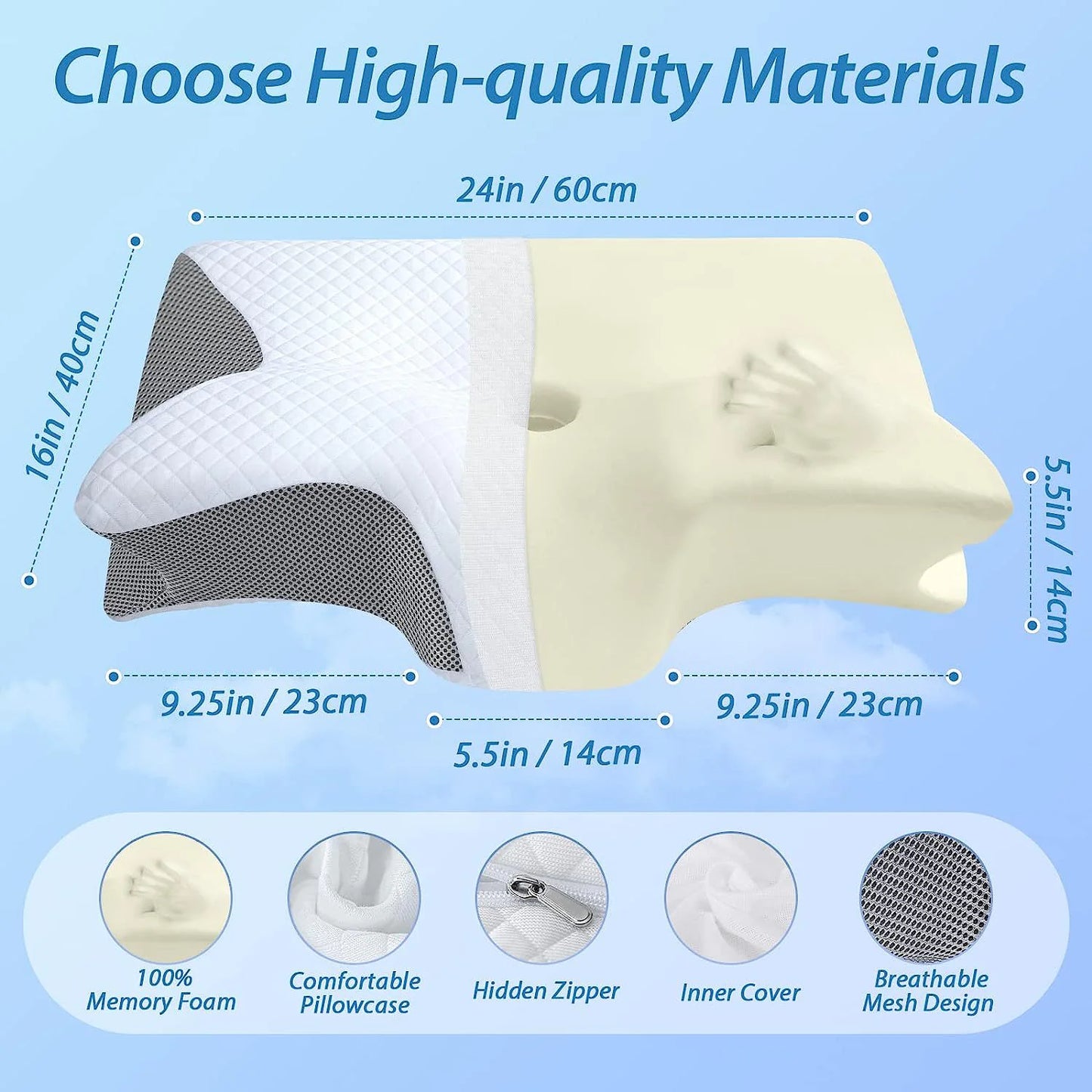 Cervical Support Memory Pillow