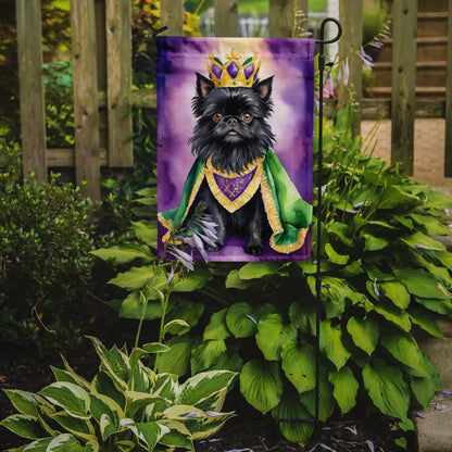 Affenpinscher King of Mardi Gras Garden Flag