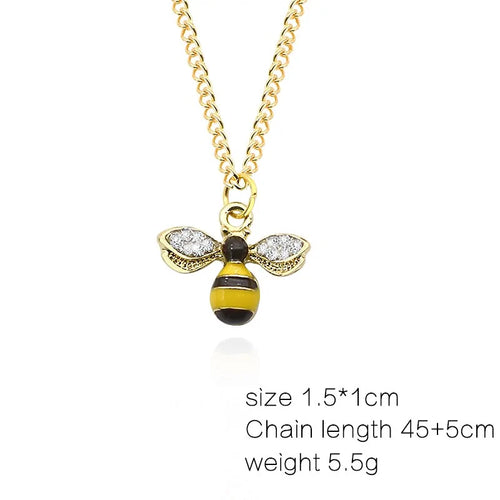 Alternate Bee Pendant With Wings