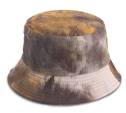 Corduroy Tie-Dye Fisherman Hat