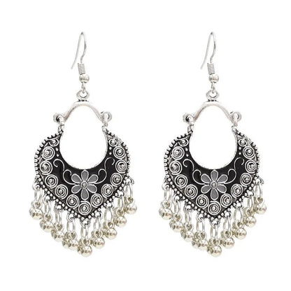 Egypt Vintage Silver Alloy Earrings for Women