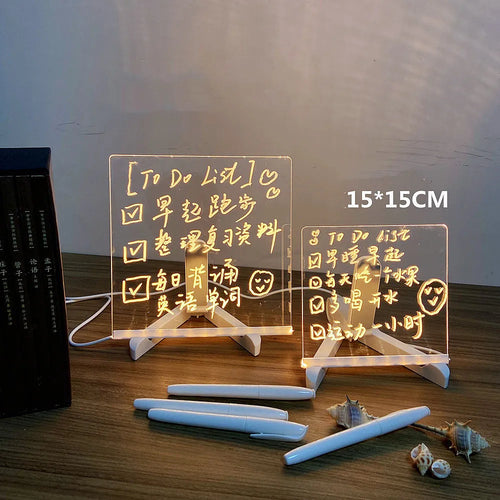 Anti-scratch Adjustable Angle Luminous Acrylic Night Light