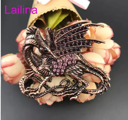 Fire Dragon Style Brooch