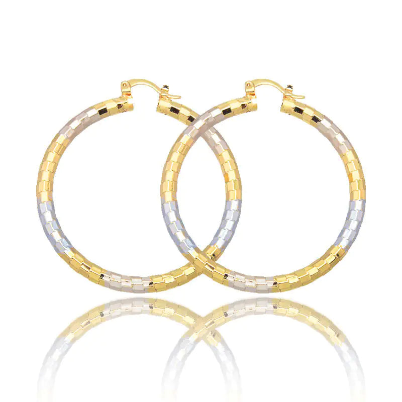 Simple Gold Women's Metal Alloy Earrings