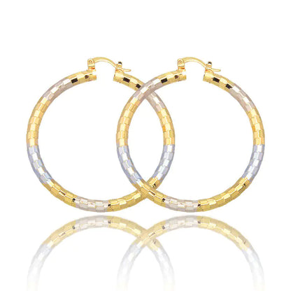 Simple Gold Women's Metal Alloy Earrings