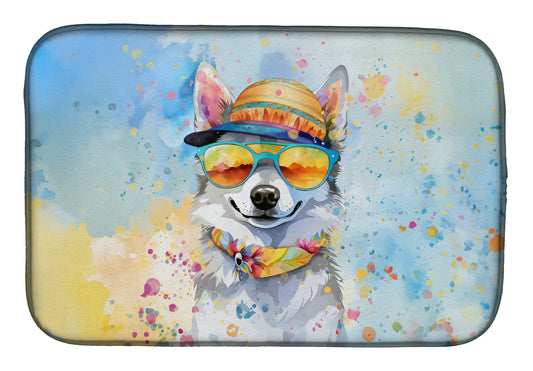 Alaskan Klee Kai Hippie Dawg Dish Drying Mat