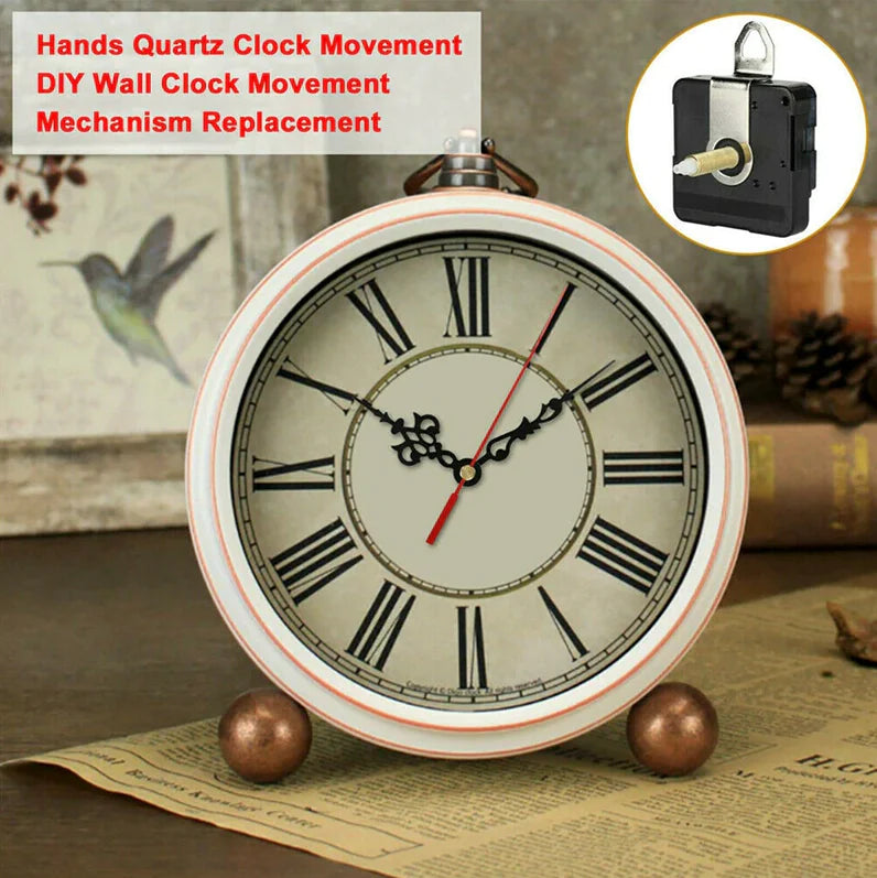 DIY Clock Parts Movement Quartz Mechanism Wall Replacement Repair Tool Hands Kit