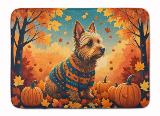 Australian Terrier Terrier Fall Memory Foam Kitchen Mat