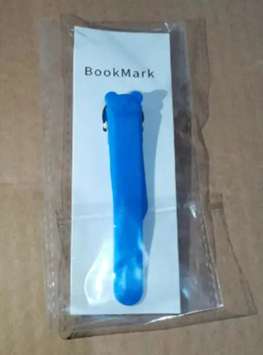 Simple Solid Color Silicone Bookmark Holder With Pages