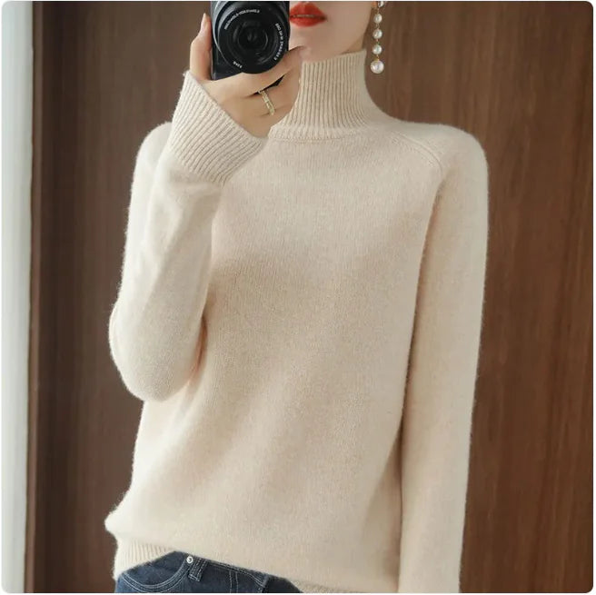 Stand Collar Pullover Sweater