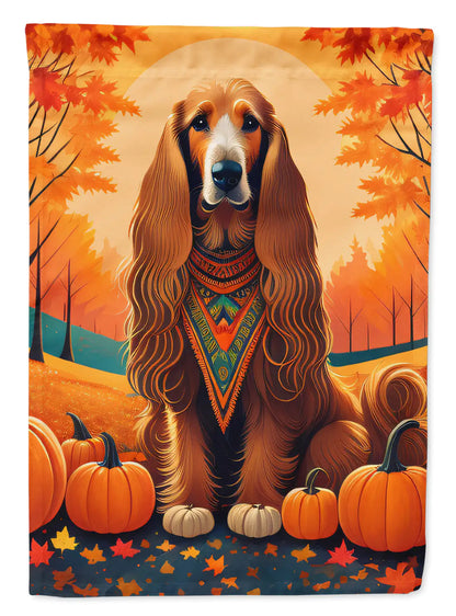 Afghan Hound Fall Garden Flag