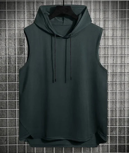 Men's Hong Kong Style Casual Hoodie Vest