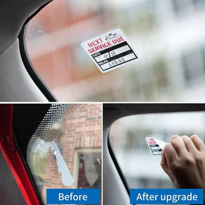 300 Oil Change Service Reminder Stickers Clear Window Lite Sticker Pack 2"x2" US