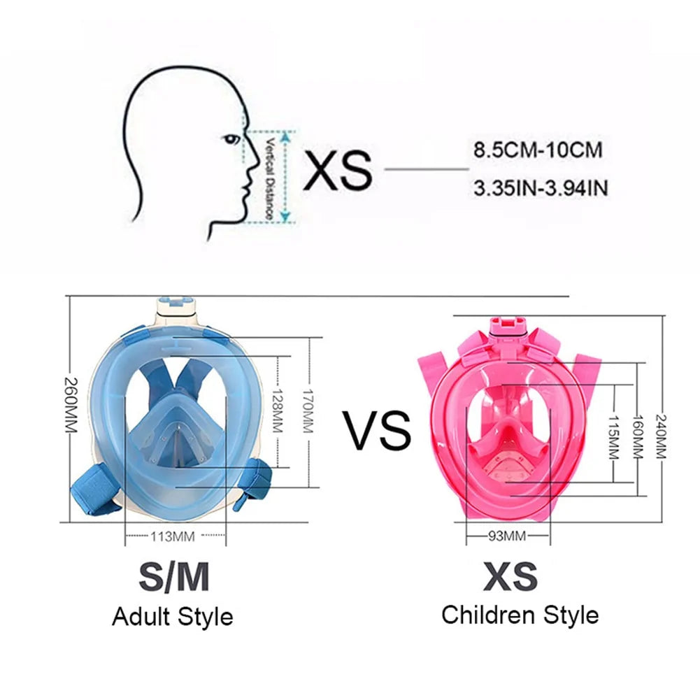 Vollgesichts-Schnorchelmaske