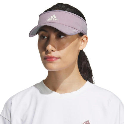 adidas Women's Superlite Sport Performance Visor for sun protection and outdoor activity One Size Preloved Fig Purple/Off White