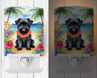 Affenpinscher Luau Ceramic Night Light