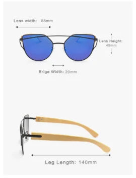 Bamboo Cat Eye Sunglasses