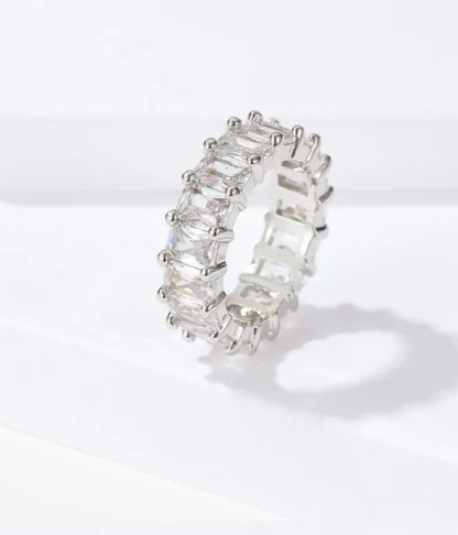 Iced Out Eternity Band Rings