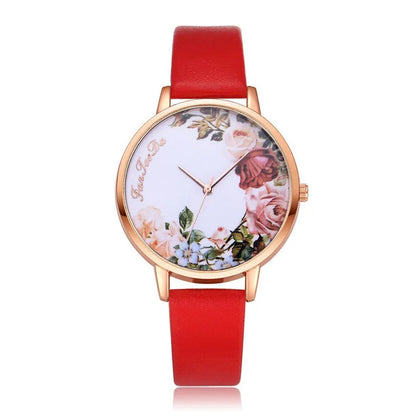 Simple White Floral Watch