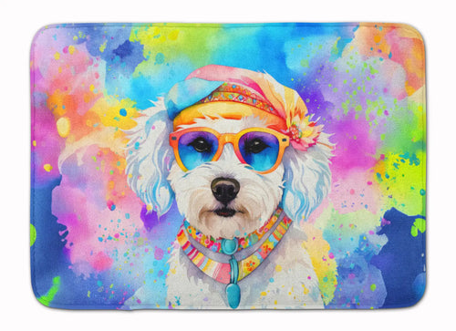 Bichon Frise Hippie Dawg Memory Foam Kitchen Mat