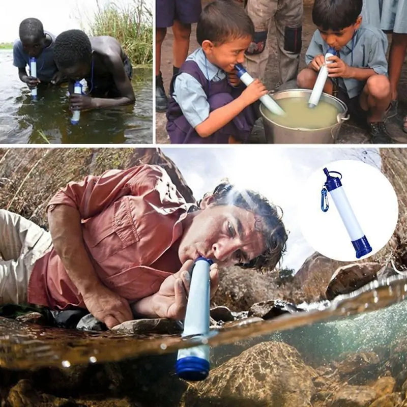 Tragbarer Outdoor Survival Wasser Life Straw