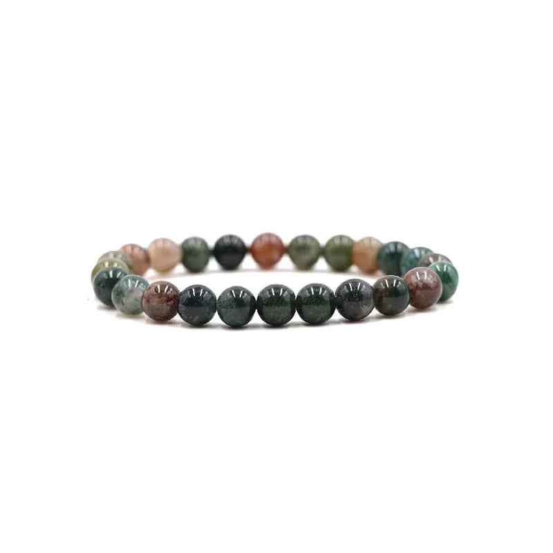 Tiger Eye & Agate Beaded Stretch Bracelet