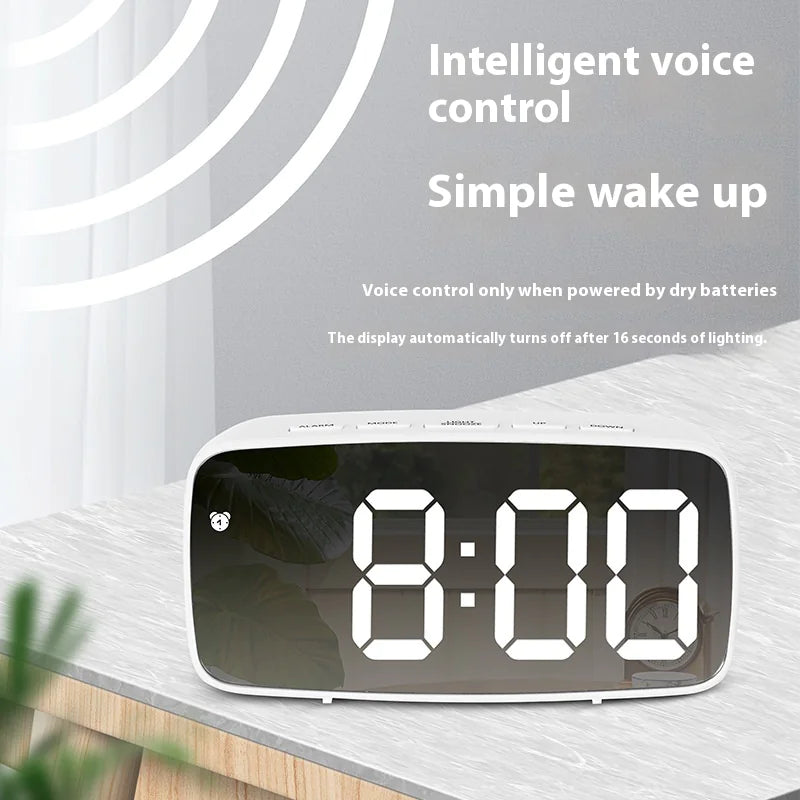 LED Mirror Alarm Clock