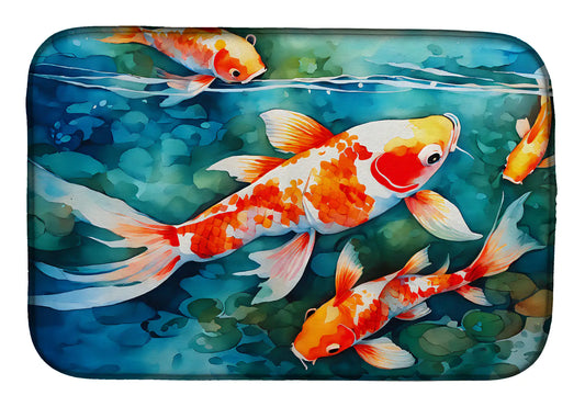 Koi Fish Dish Drying Mat