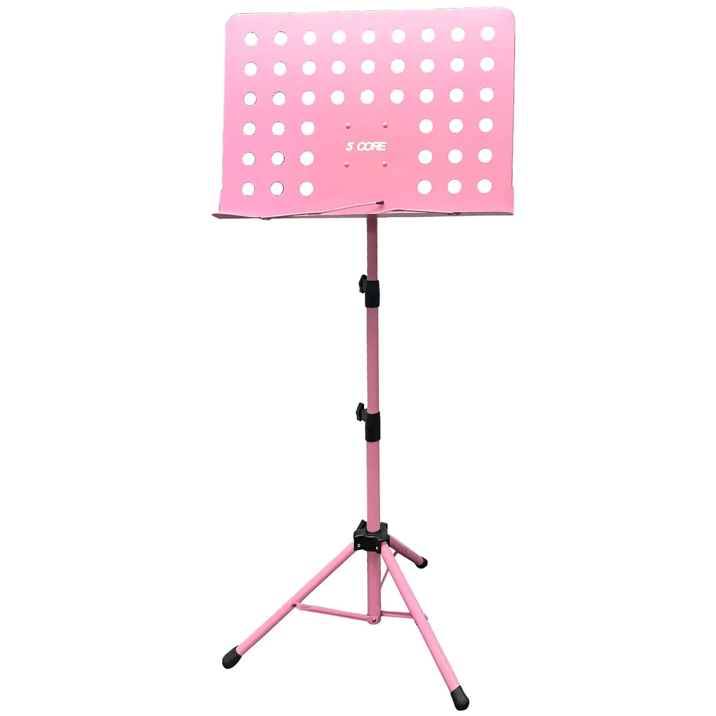 Suporte para Música 5Core para Partituras, Tripé Portátil Ajustável e Dobrável, Suporte para Notas, ROSA