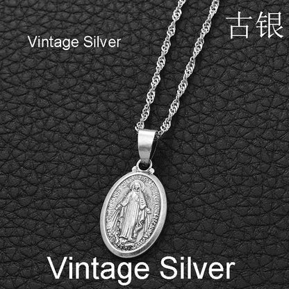 Virgin Mary Pendant Necklace