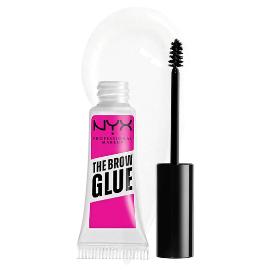 NYX PROFESSIONAL MAKEUP The Brow Glue, Extreme Hold Eyebrow Gel - Clear 01 Clear 1 Count (Pack of 1)