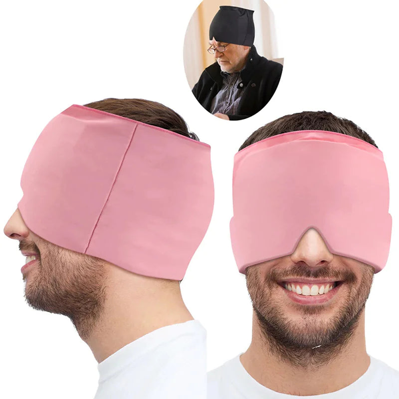 Migraine Relief Hat Mask - Cold Compress Hood